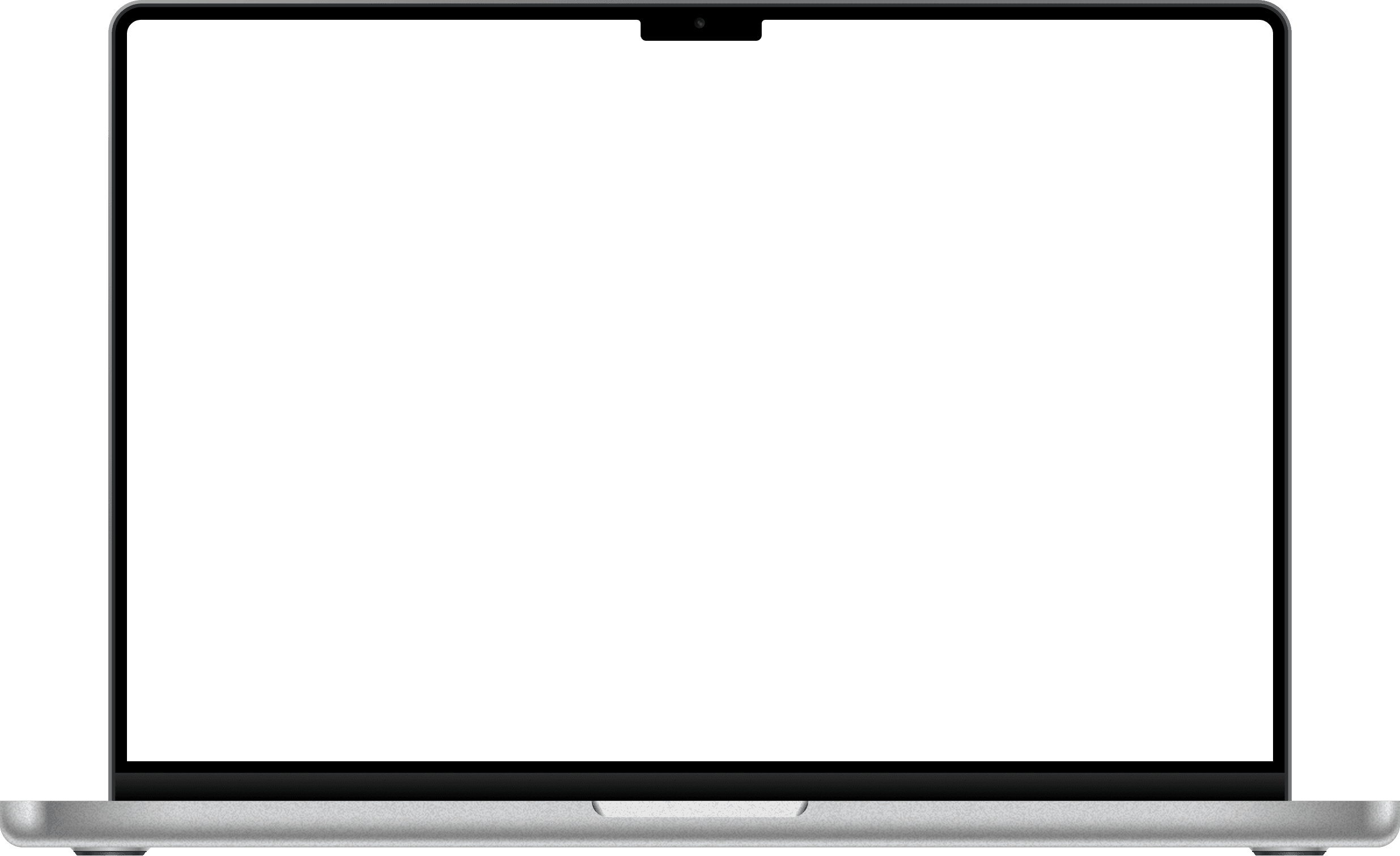 Una laptop con el proyecto